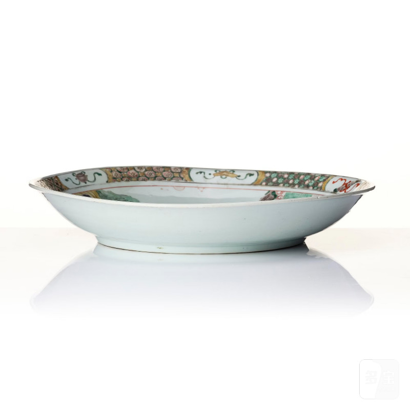 A famille verte dish, - 图2